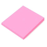 Līmlapiņas 76x76mm,  neon rozā