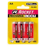 Akumulatori AA 2700mAh Ni-MH 1.2V 4gab. Rocket