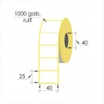 Termo uzlīmes 40x25mm 1000uzl/rul.