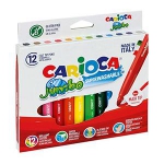 Flomāsteri 12 krāsas Jumbo,  Carioca