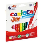Flomāsteri 12 krāsas Carioca Joy,  kartona (slim) iepakojums