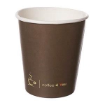 Kartona glāzes 250ml 100gab. ar apdruku Coffee 4 You