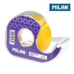 Līmlente 19mmx33m caurspīdīga gaiši dzeltena turētāja