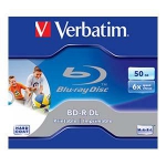 BD-R DL 50Gb/6x Blu-rayDisc (jewel) printable Verbatim