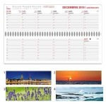 Galda kalendārs LONG,  1 nedēļa,  kartona vāki,  2019g