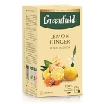 GREENFIELD Lemon Ginger zāļu tēja 20x1.5g