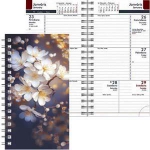 Kabatas kalendārs MIDI Spiral Design Spring Flowers Nedēļa